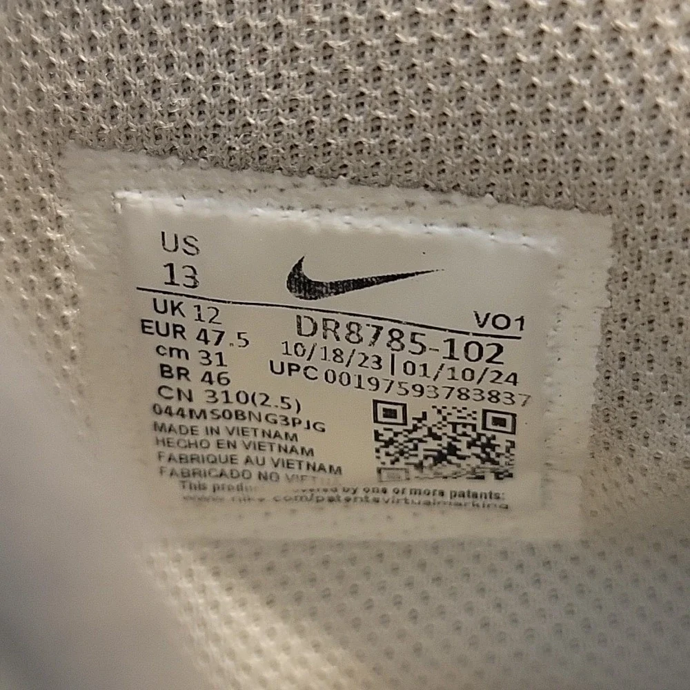 Nike JA Morant 1 Air Zoom Basketball Shoes Men's Size 13 DR8785-102‎